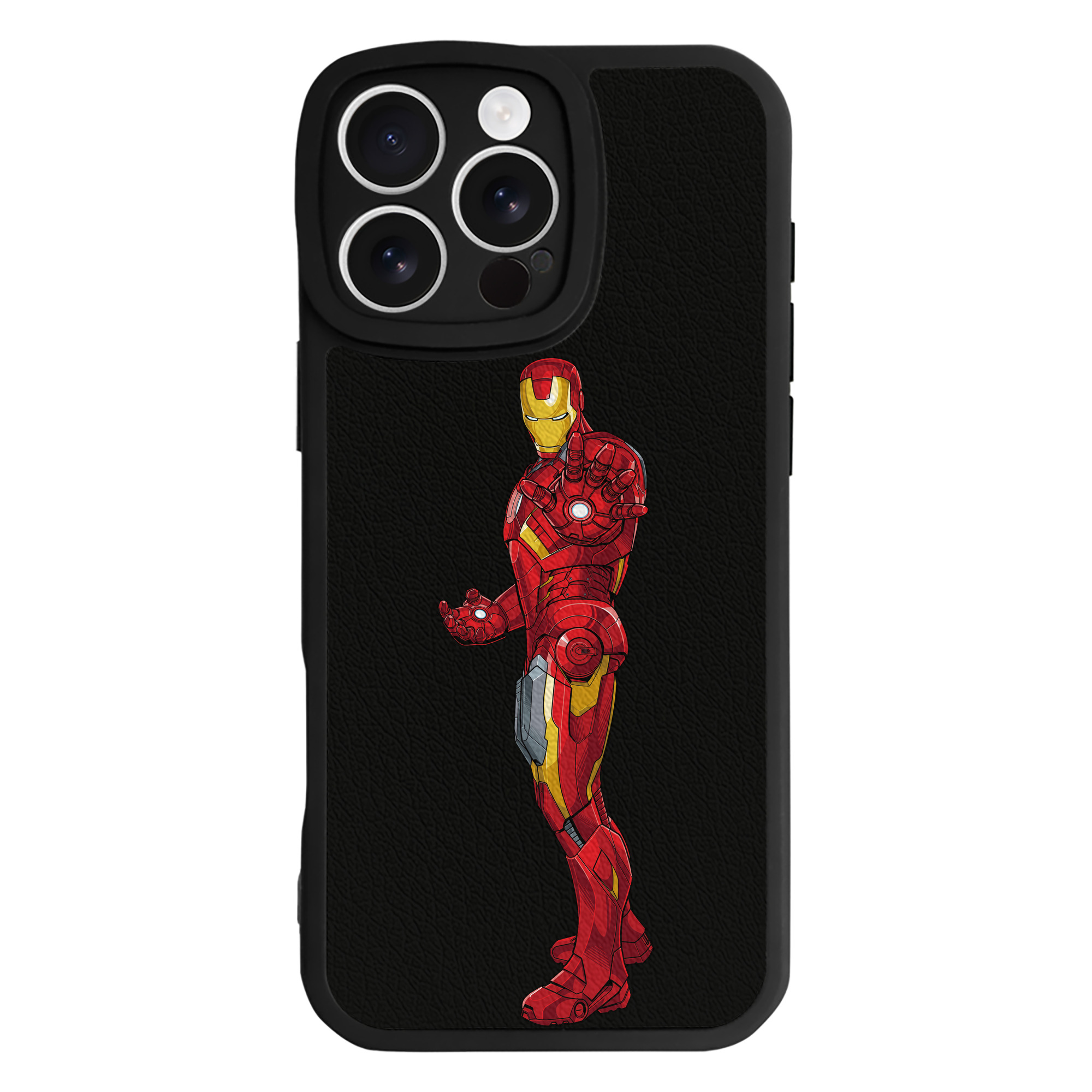 （画像用） アベンジャーズ The Avengers 【iPhone 16シリーズ対応】シリコンスマホケース（レザー調） 材質：シリコン